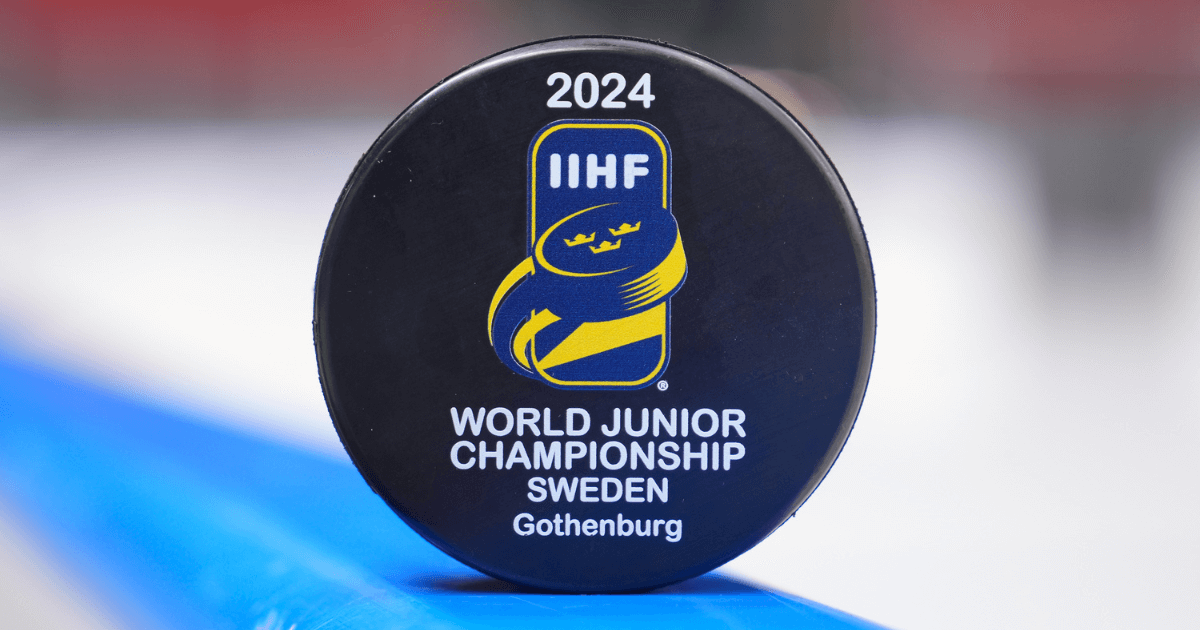 close up of world hockey juniors hockey puck